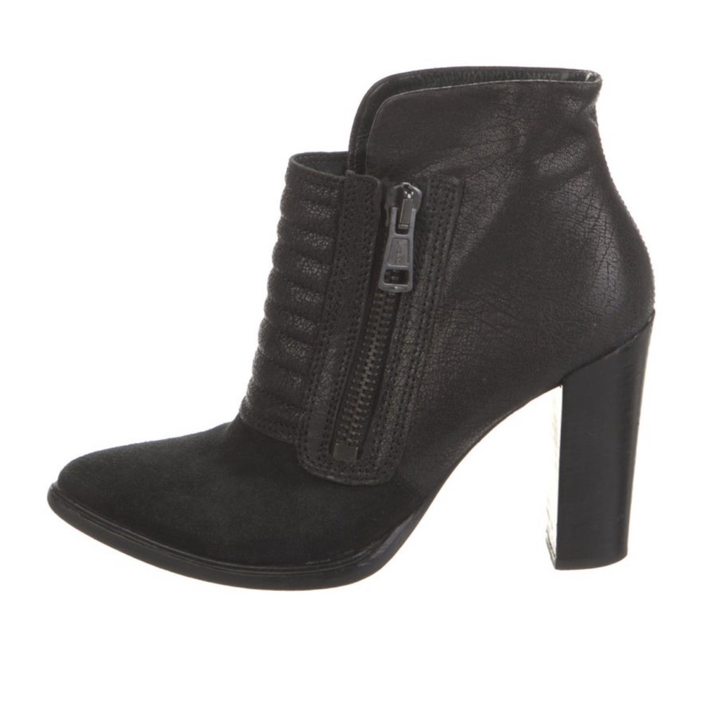 AllSaints suede moto boots